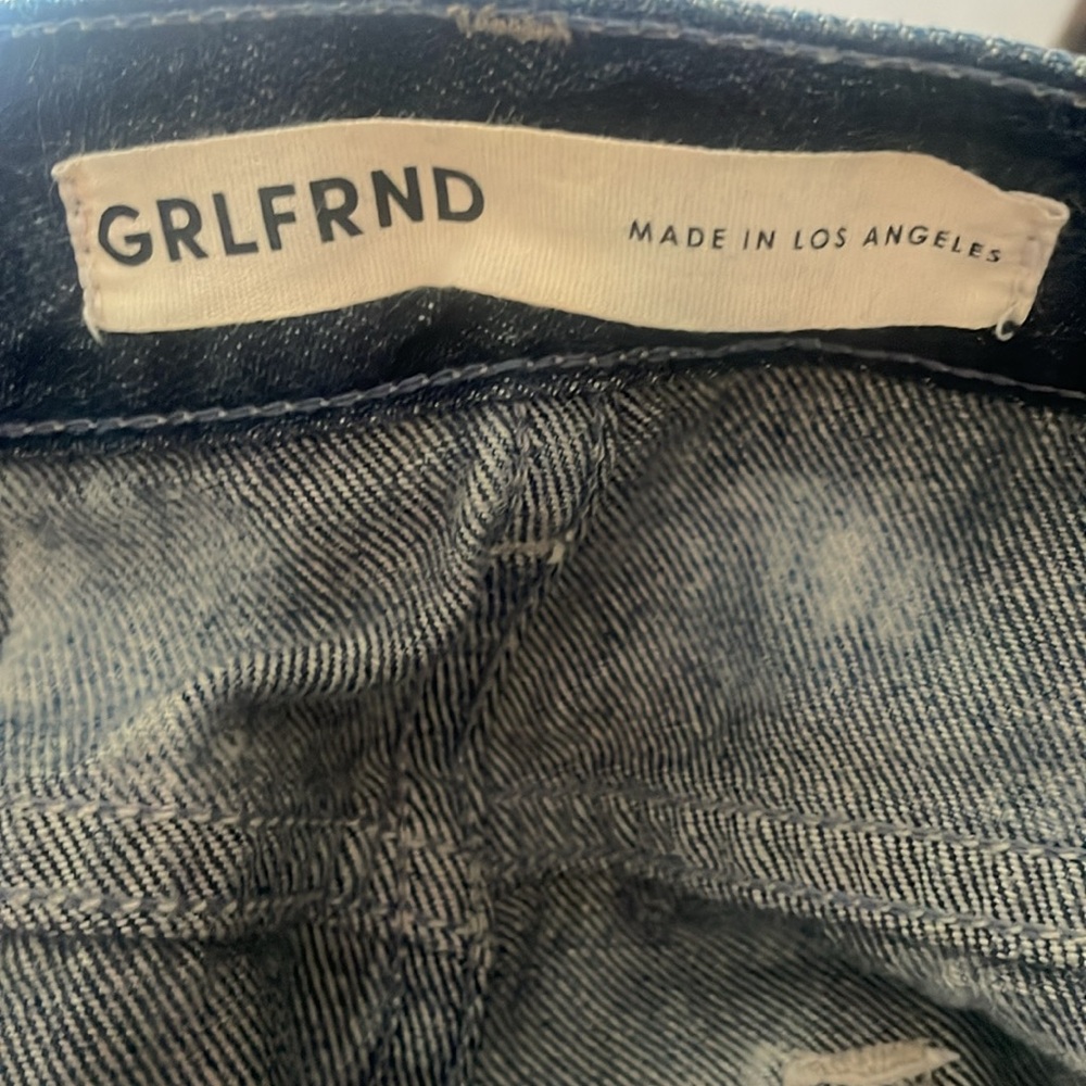 GRLFRND Bianca Reconstructed Split Hem Maxi Jean Skirt in Marble Hill - Picture 12 of 16